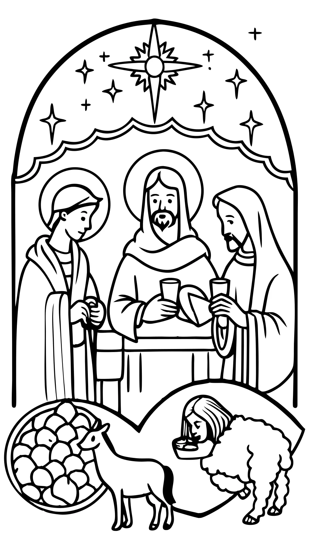 coloring pages jesus christ